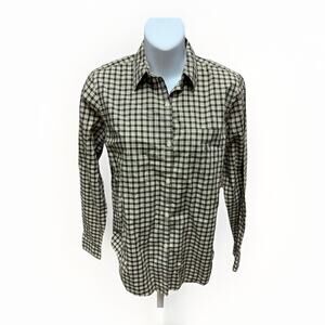 Lauren Ralph Lauren Womens Petite Small Plaid Button Down Shirt NWT Long Sleeve